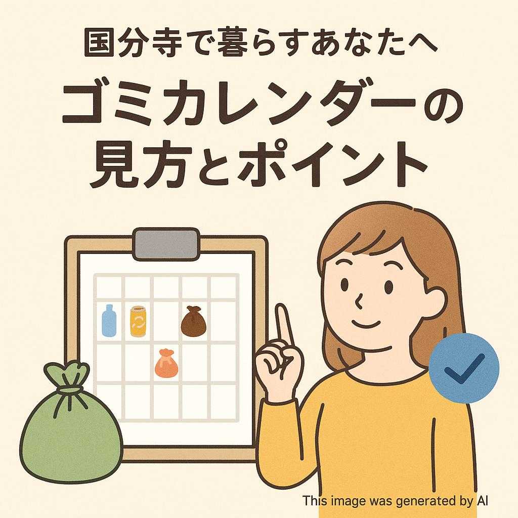 国分寺で暮らすあなたへ ゴミカレンダーの見方とポイント