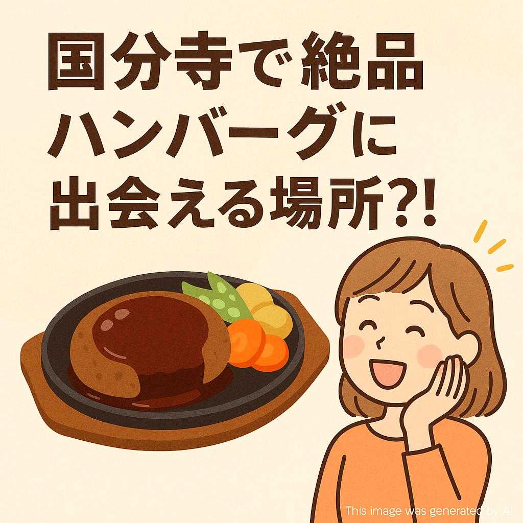 国分寺で絶品ハンバーグに出会える場所?!