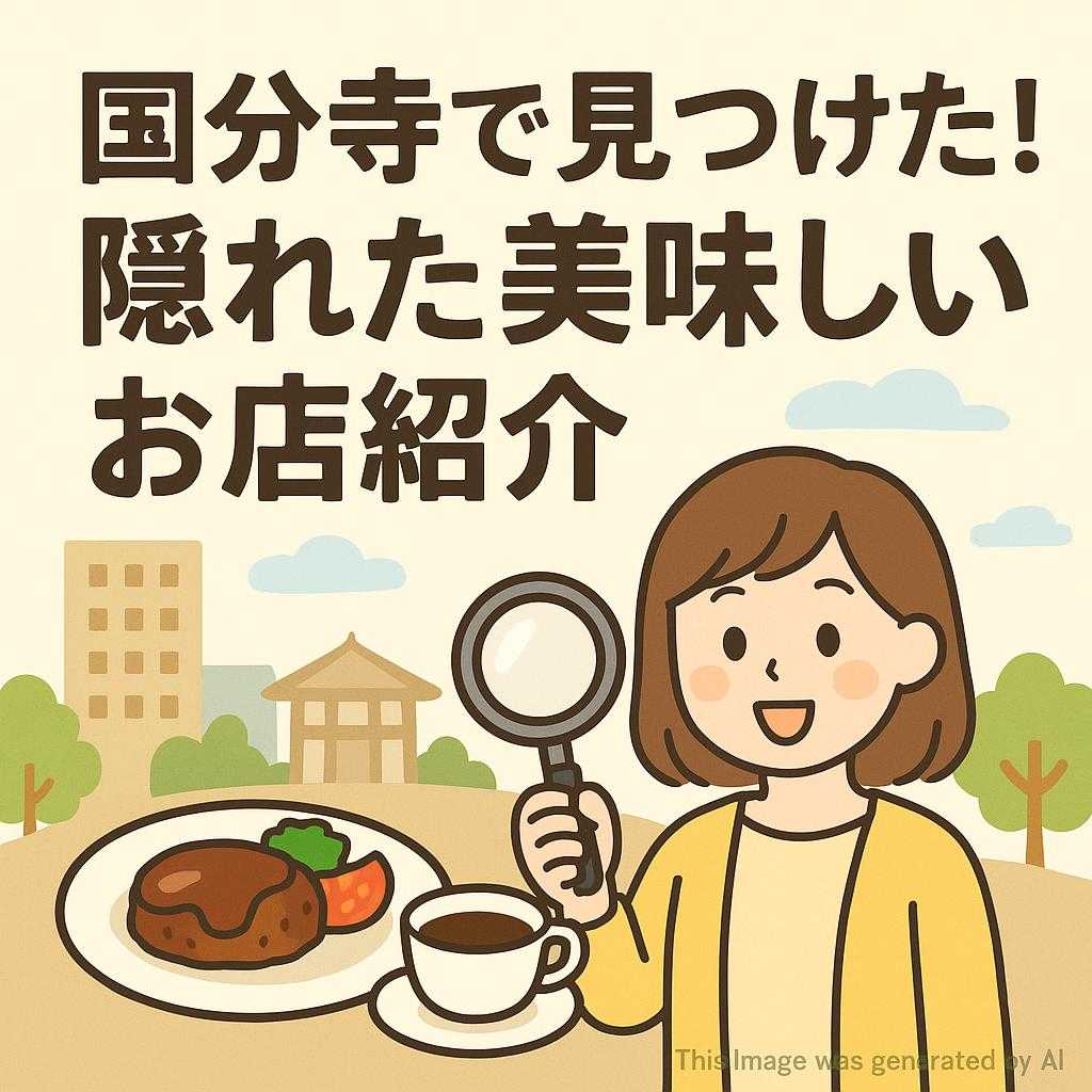 国分寺で見つけた!隠れた美味しいお店紹介