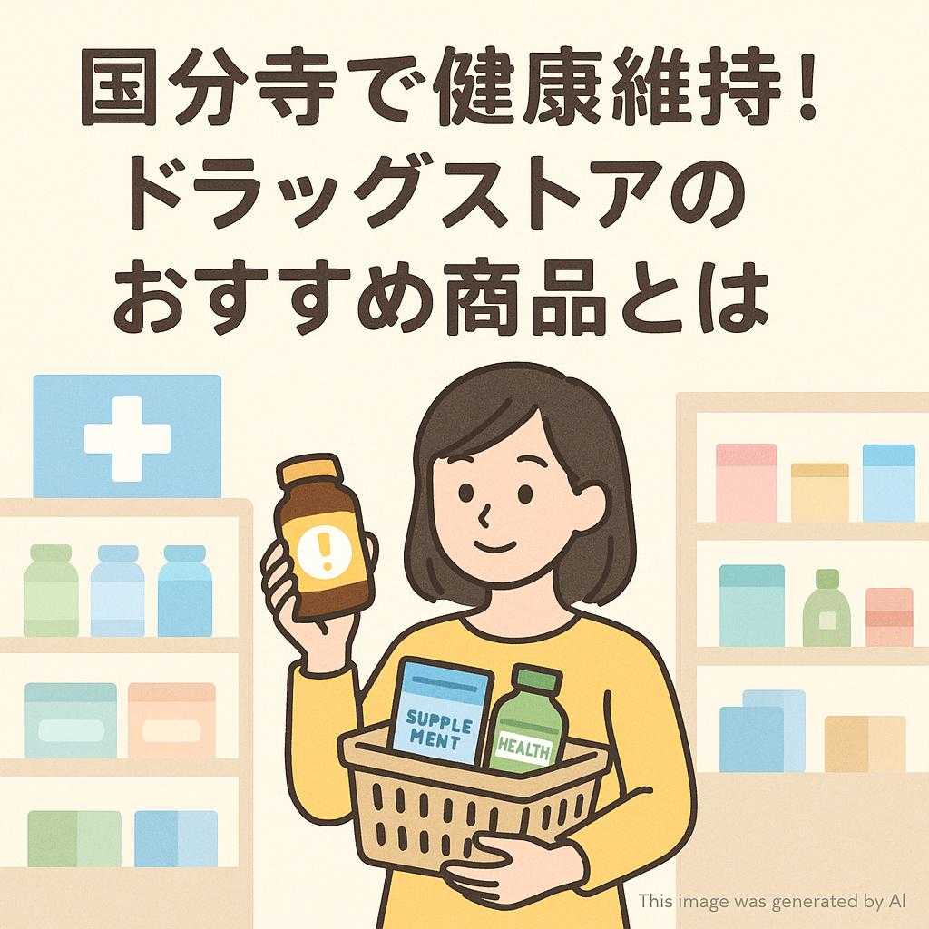 国分寺で健康維持!ドラッグストアのおすすめ商品とは