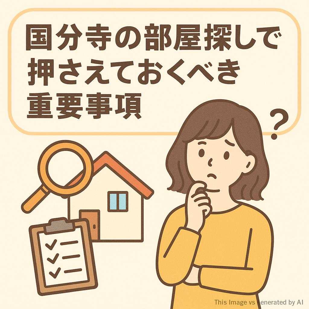 国分寺の部屋探しで押さえておくべき重要事項