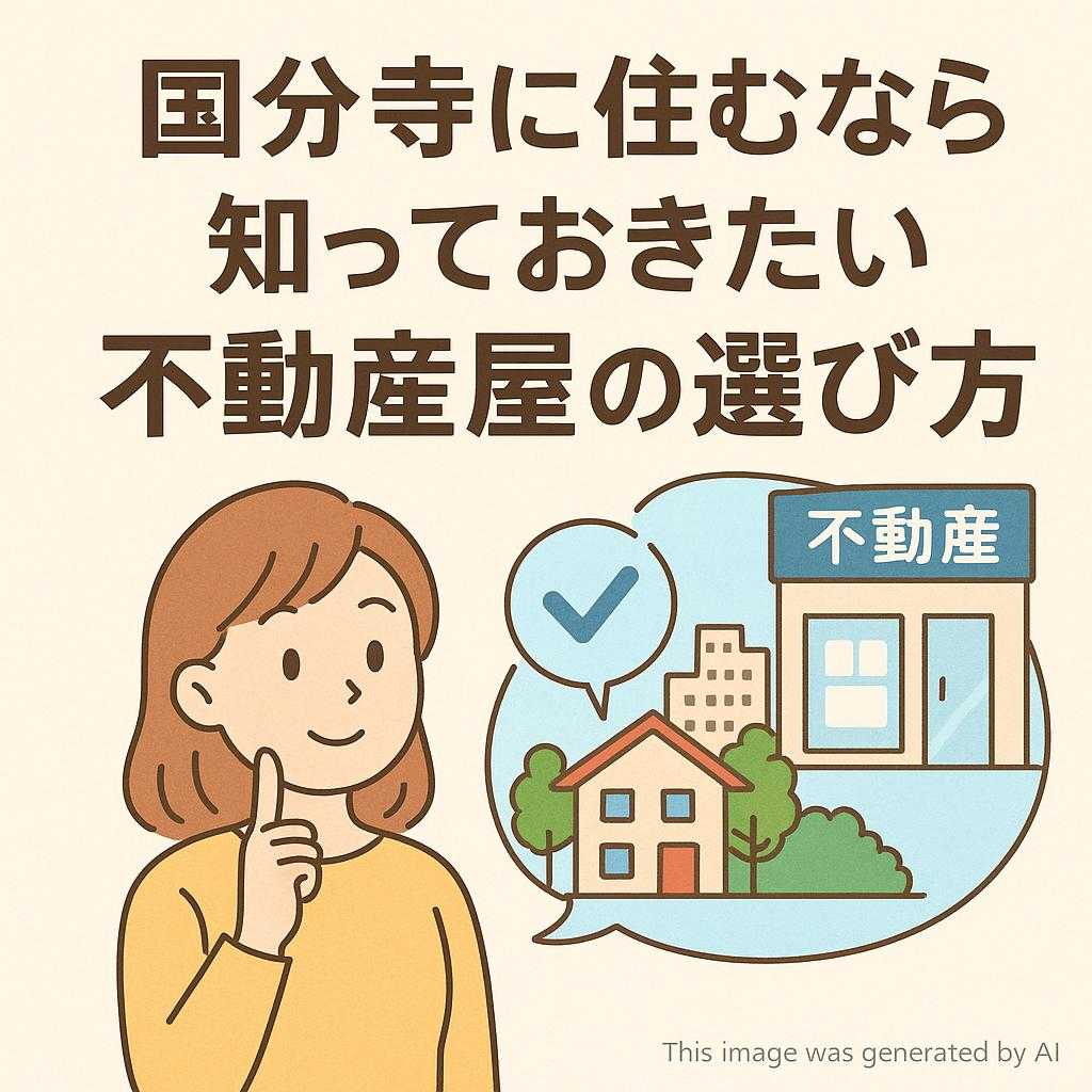 国分寺に住むなら知っておきたい不動産屋の選び方