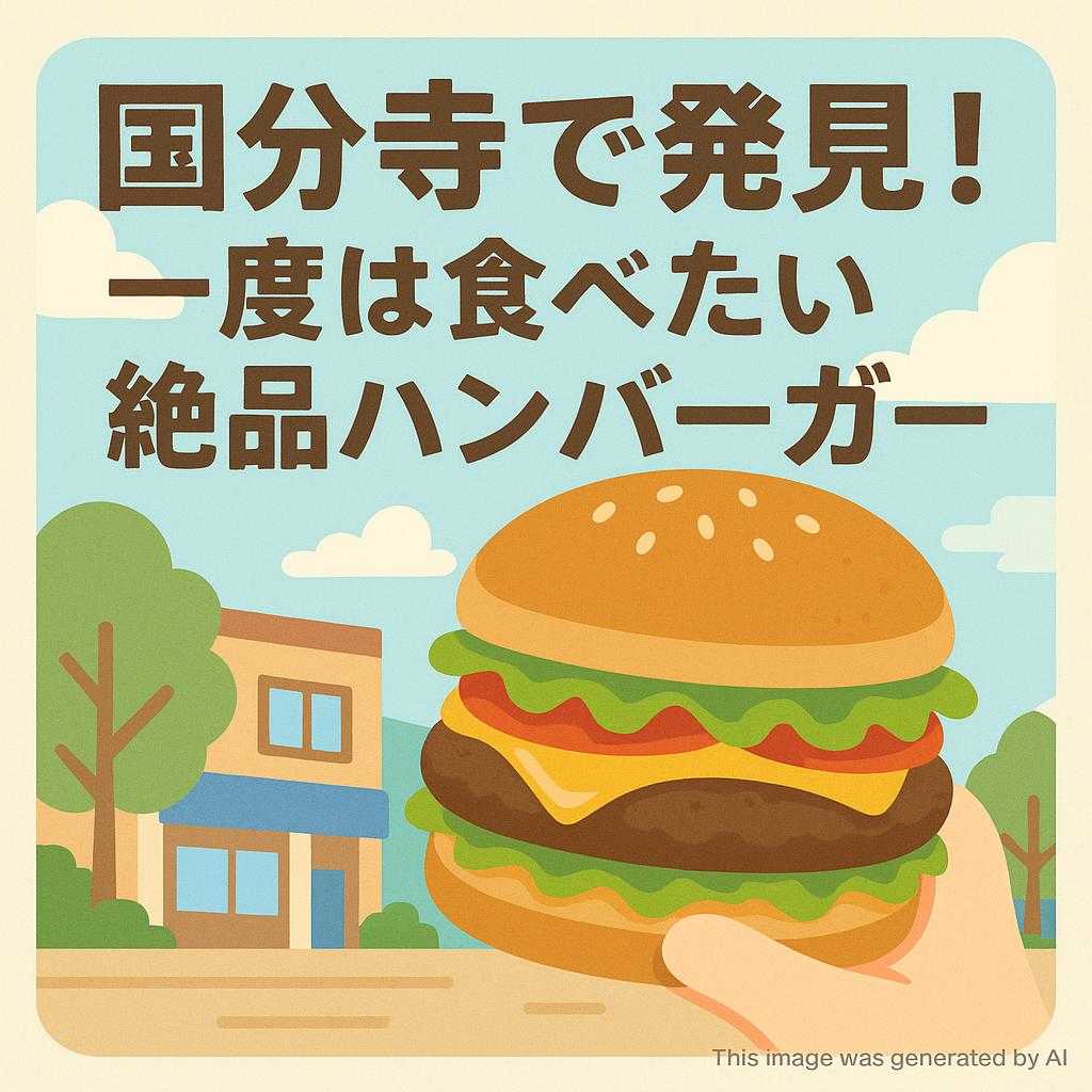 国分寺で発見!一度は食べたい絶品ハンバーガー