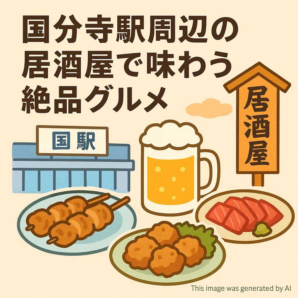 国分寺駅周辺の居酒屋で味わう絶品グルメ