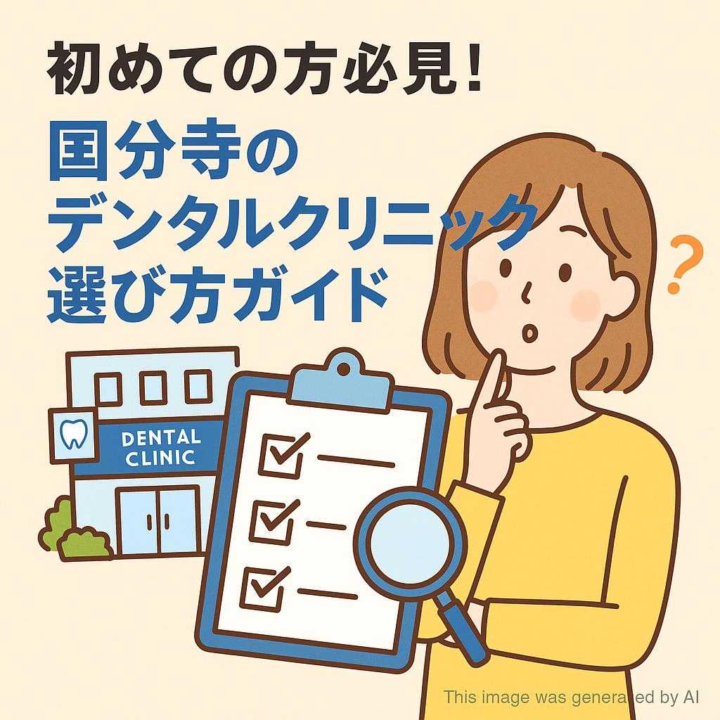 初めての方必見!国分寺のデンタルクリニック選び方ガイド