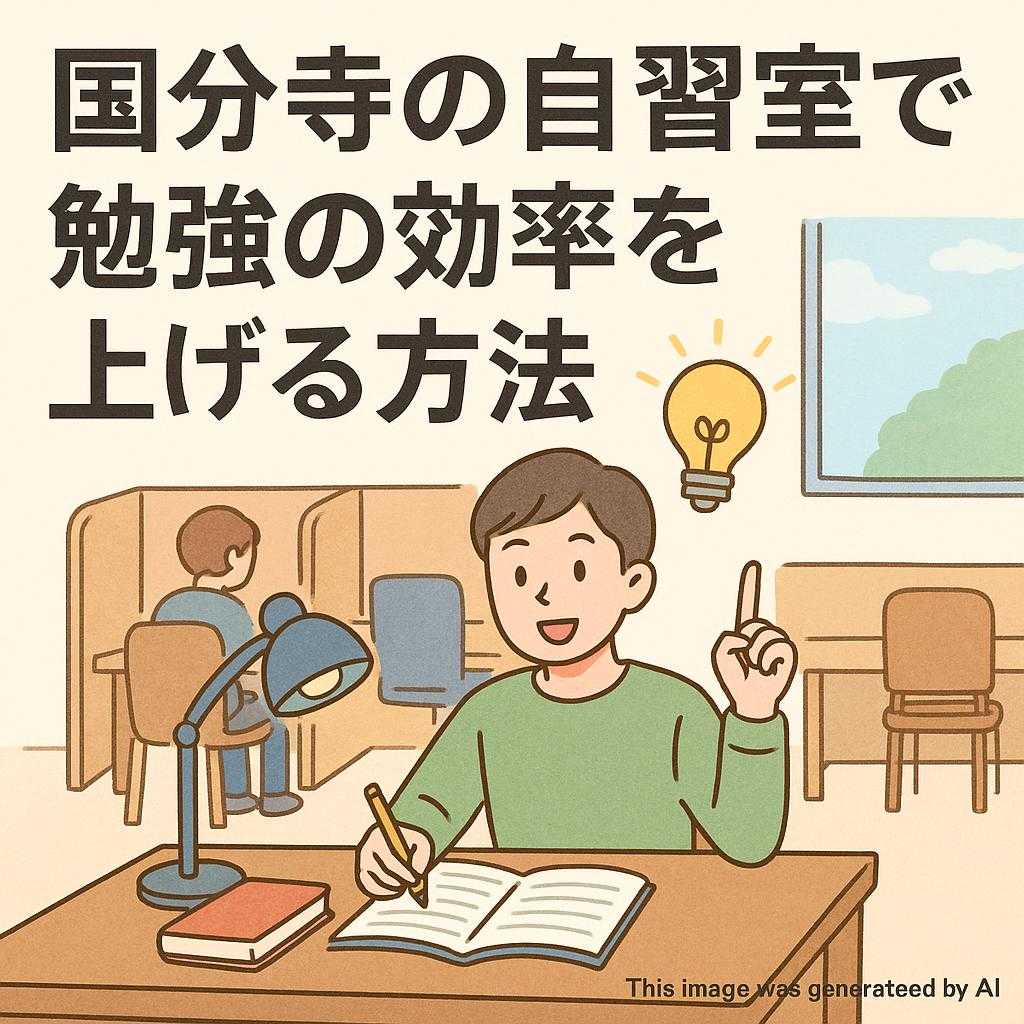 国分寺の自習室で勉強の効率を上げる方法