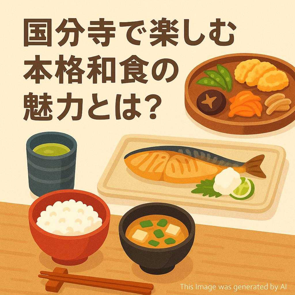 国分寺で楽しむ本格和食の魅力とは?