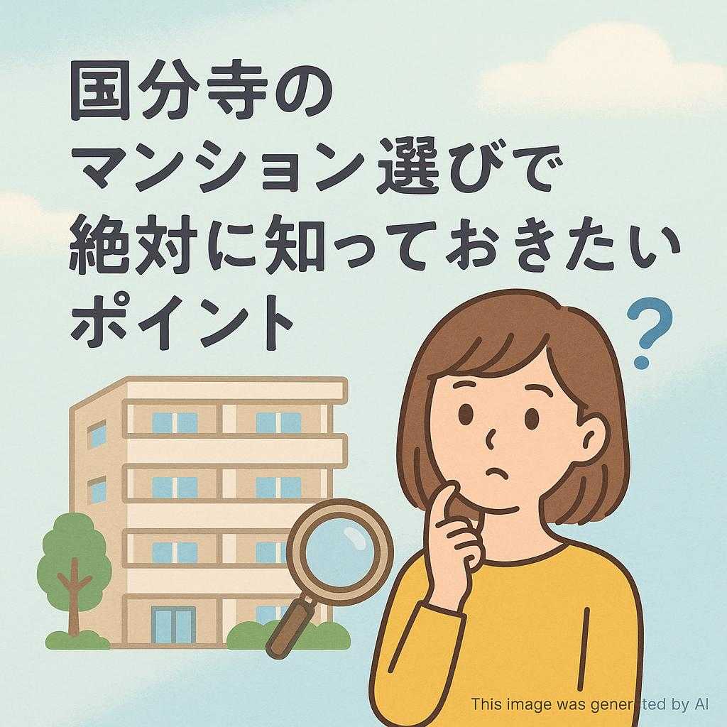国分寺のマンション選びで絶対に知っておきたいポイント