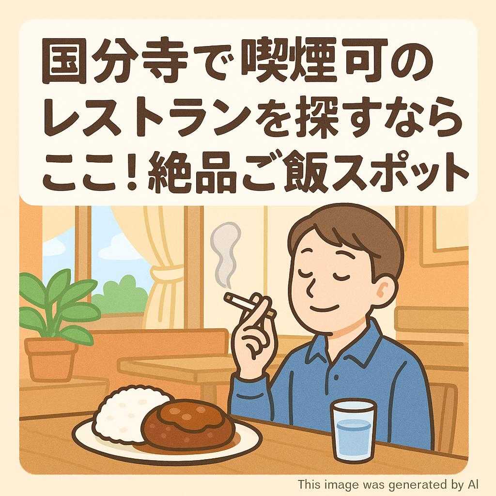 国分寺で喫煙可のレストランを探すならここ!絶品ご飯スポット