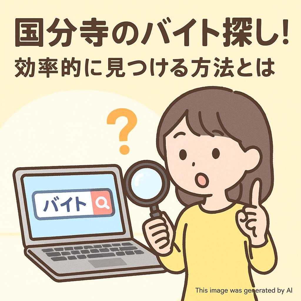 国分寺のバイト探し!効率的に見つける方法とは