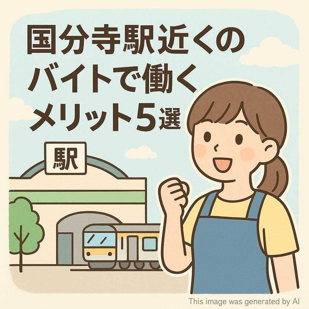 国分寺駅近くのバイトで働くメリット5選