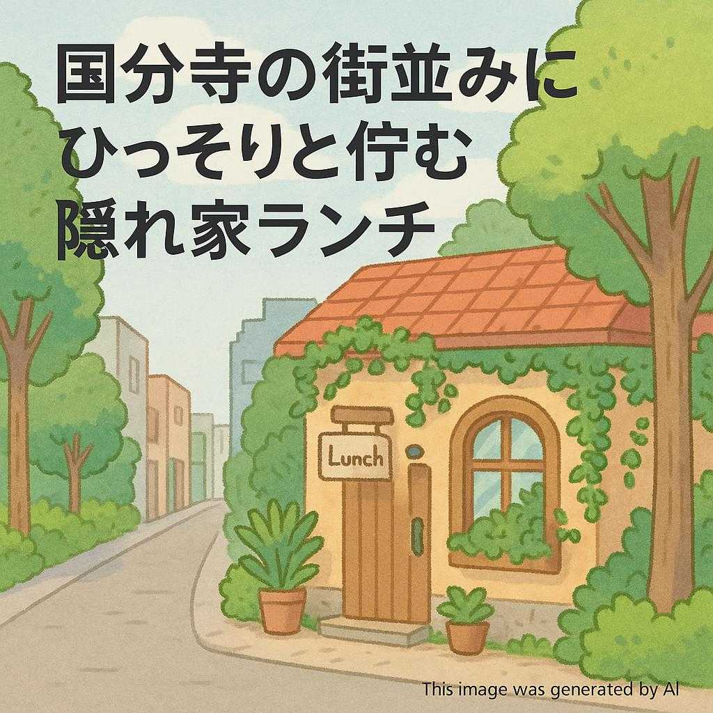 国分寺の街並みにひっそりと佇む隠れ家ランチ