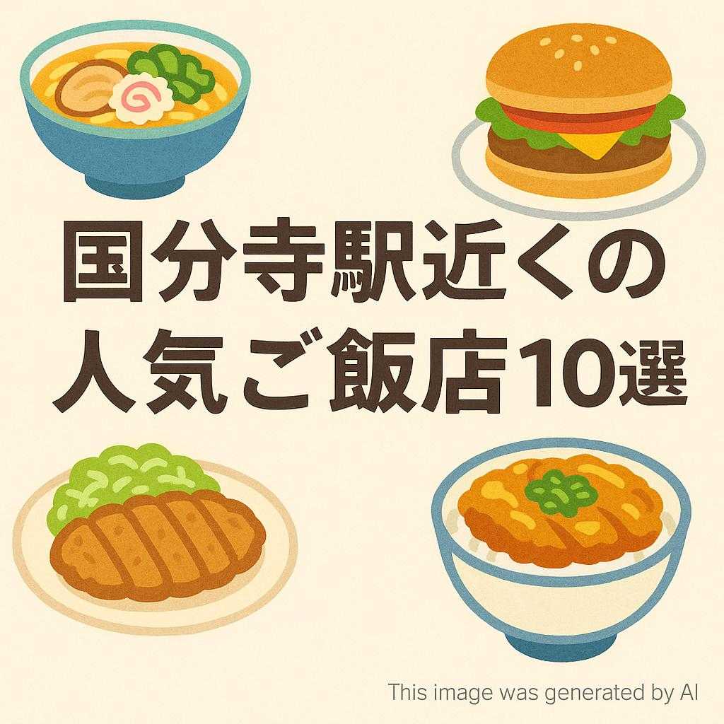 国分寺駅近くの人気ご飯店10選