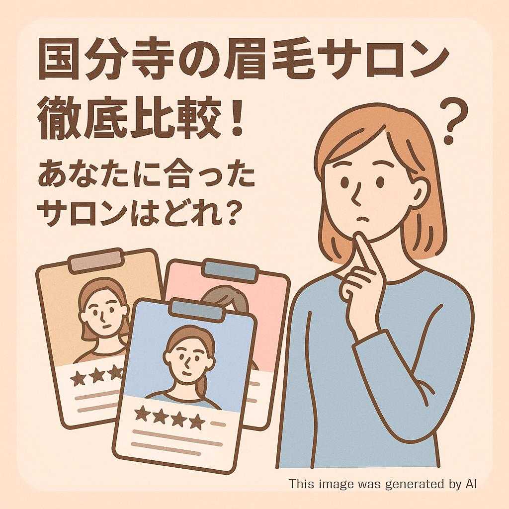 国分寺の眉毛サロン徹底比較!あなたに合ったサロンはどれ?