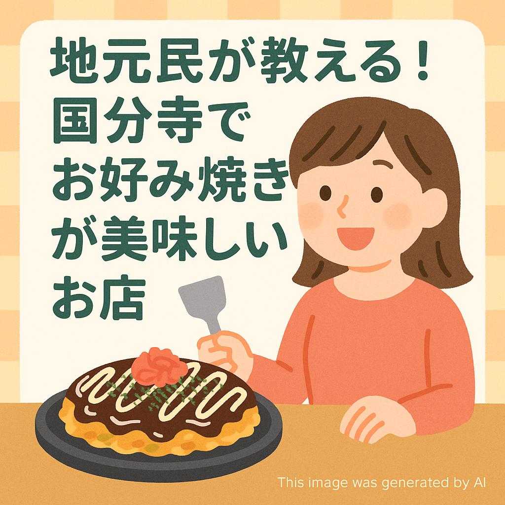 地元民が教える!国分寺でお好み焼きが美味しいお店