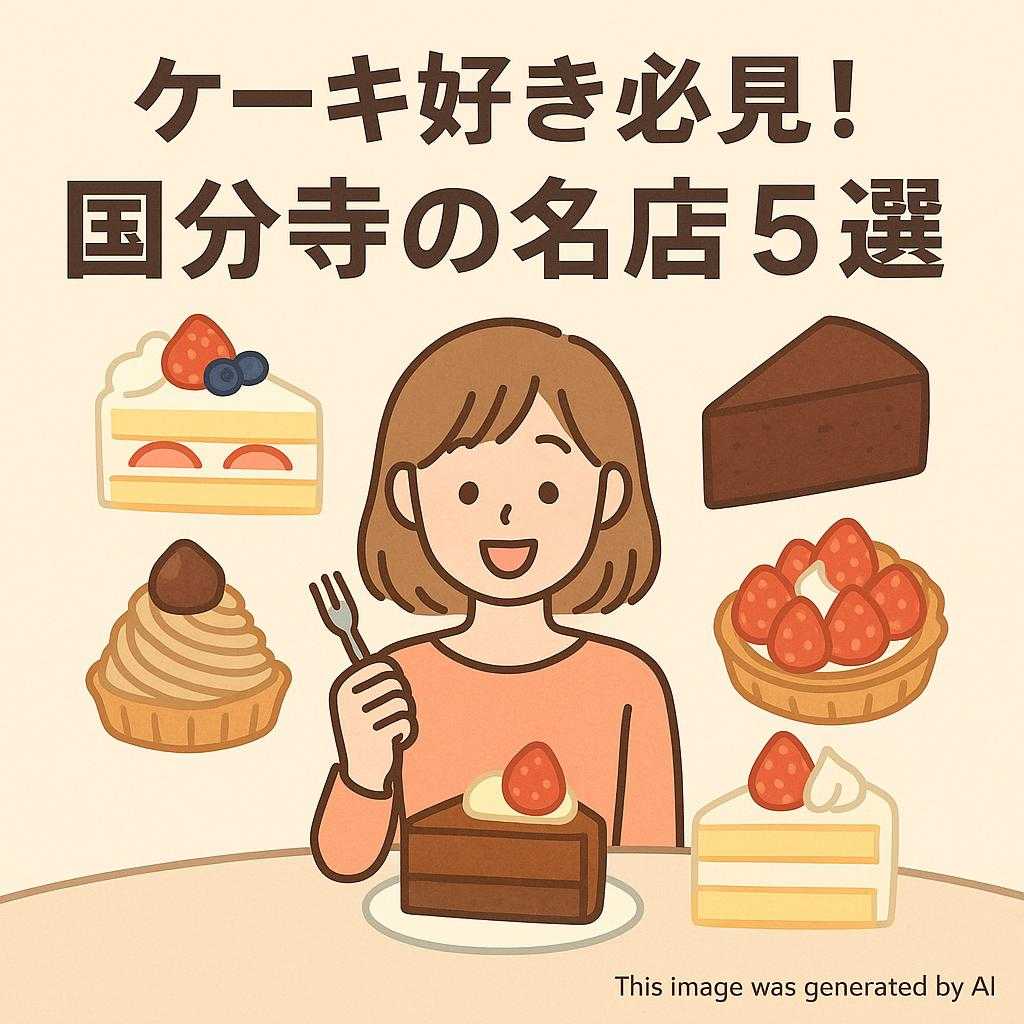 ケーキ好き必見!国分寺の名店5選