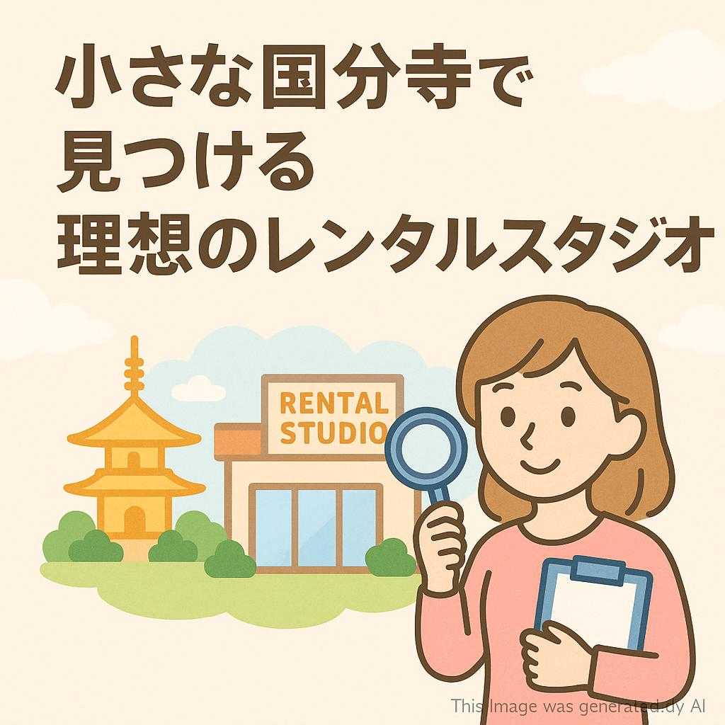 小さな国分寺で見つける理想のレンタルスタジオ
