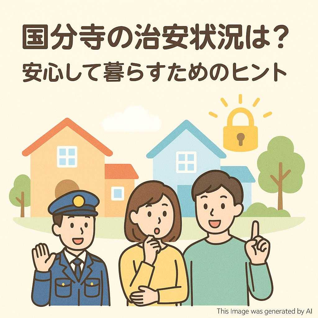 国分寺の治安状況は?安心して暮らすためのヒント