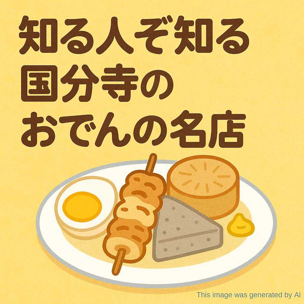 知る人ぞ知る国分寺のおでんの名店