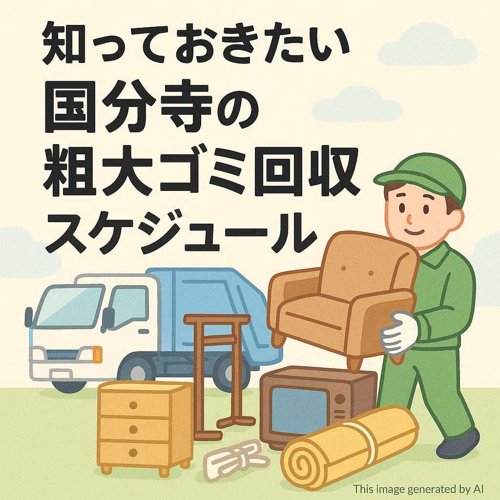 知っておきたい国分寺の粗大ゴミ回収スケジュール