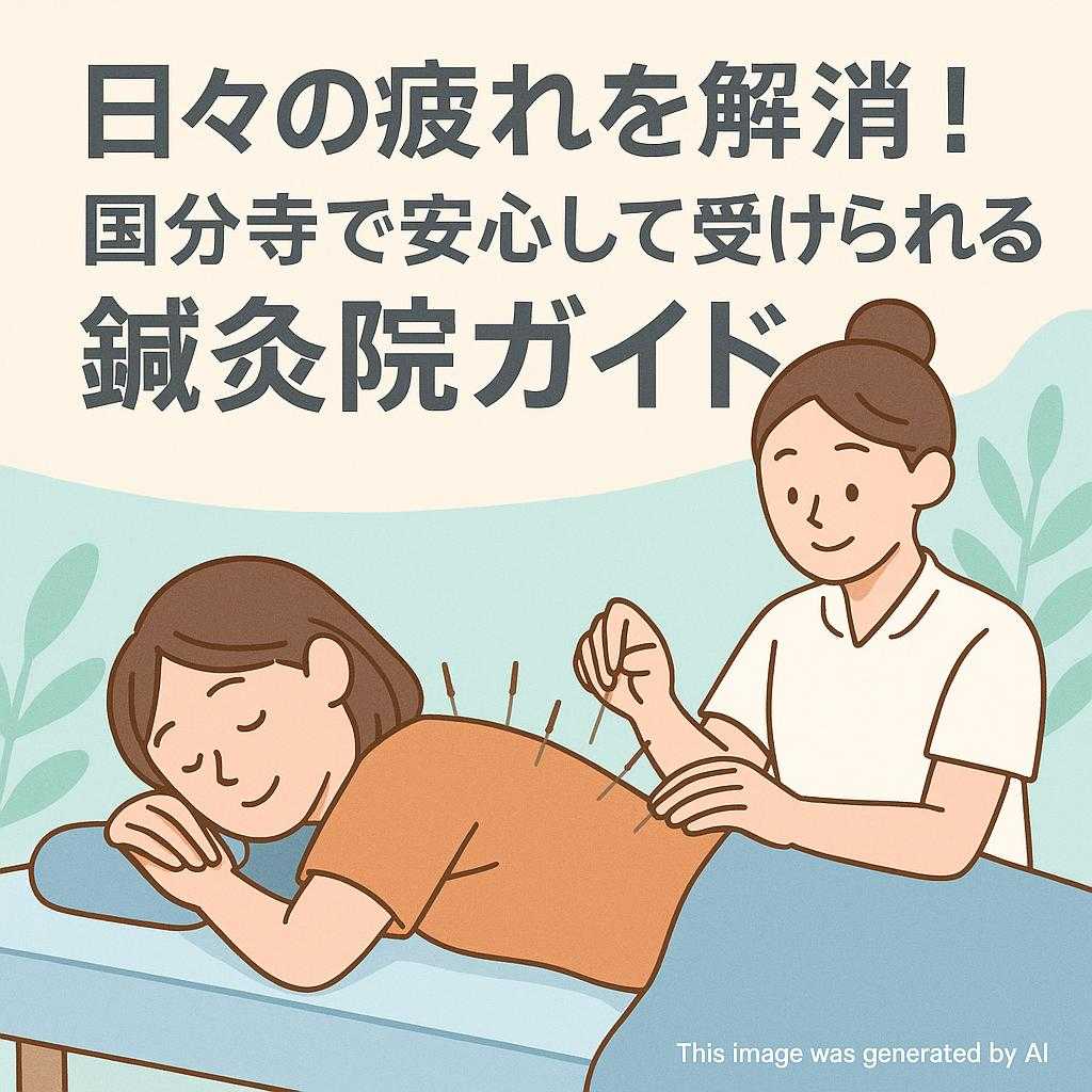 日々の疲れを解消!国分寺で安心して受けられる鍼灸院ガイド