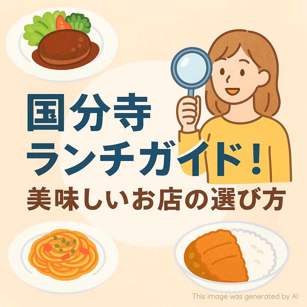 国分寺ランチガイド!美味しいお店の選び方
