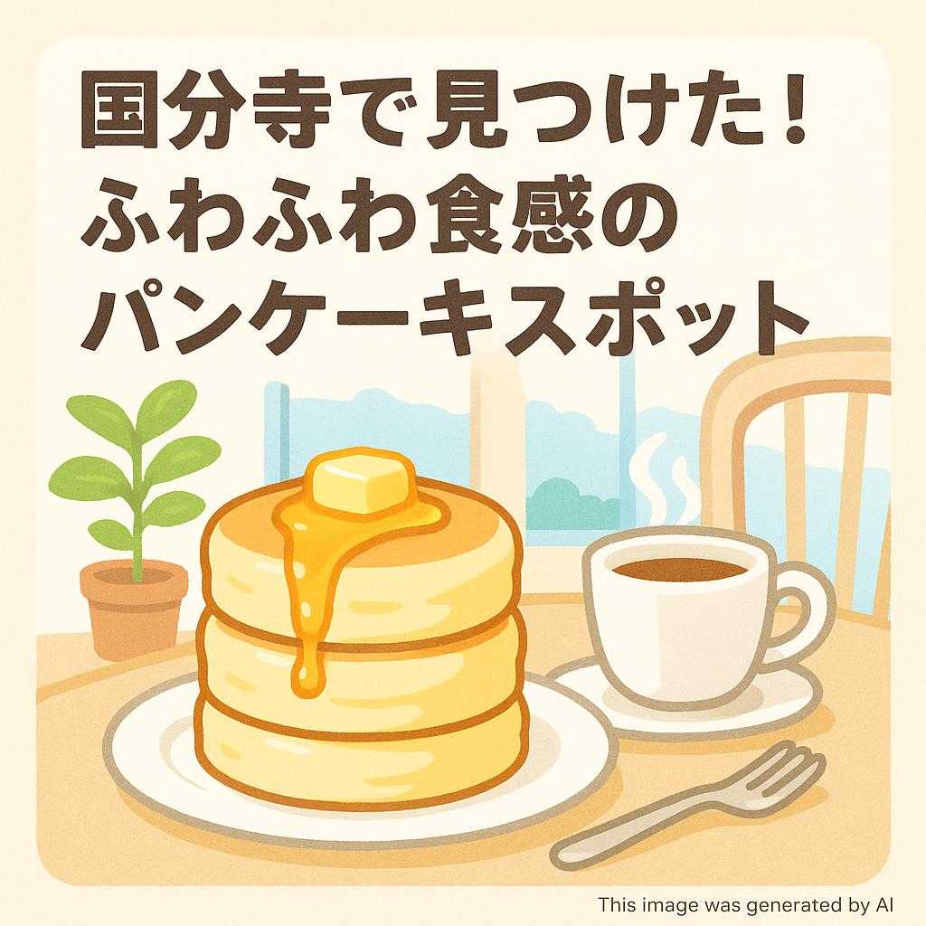 国分寺で見つけた!ふわふわ食感のパンケーキスポット