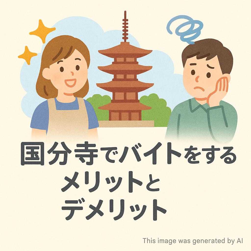 国分寺でバイトをするメリットとデメリット