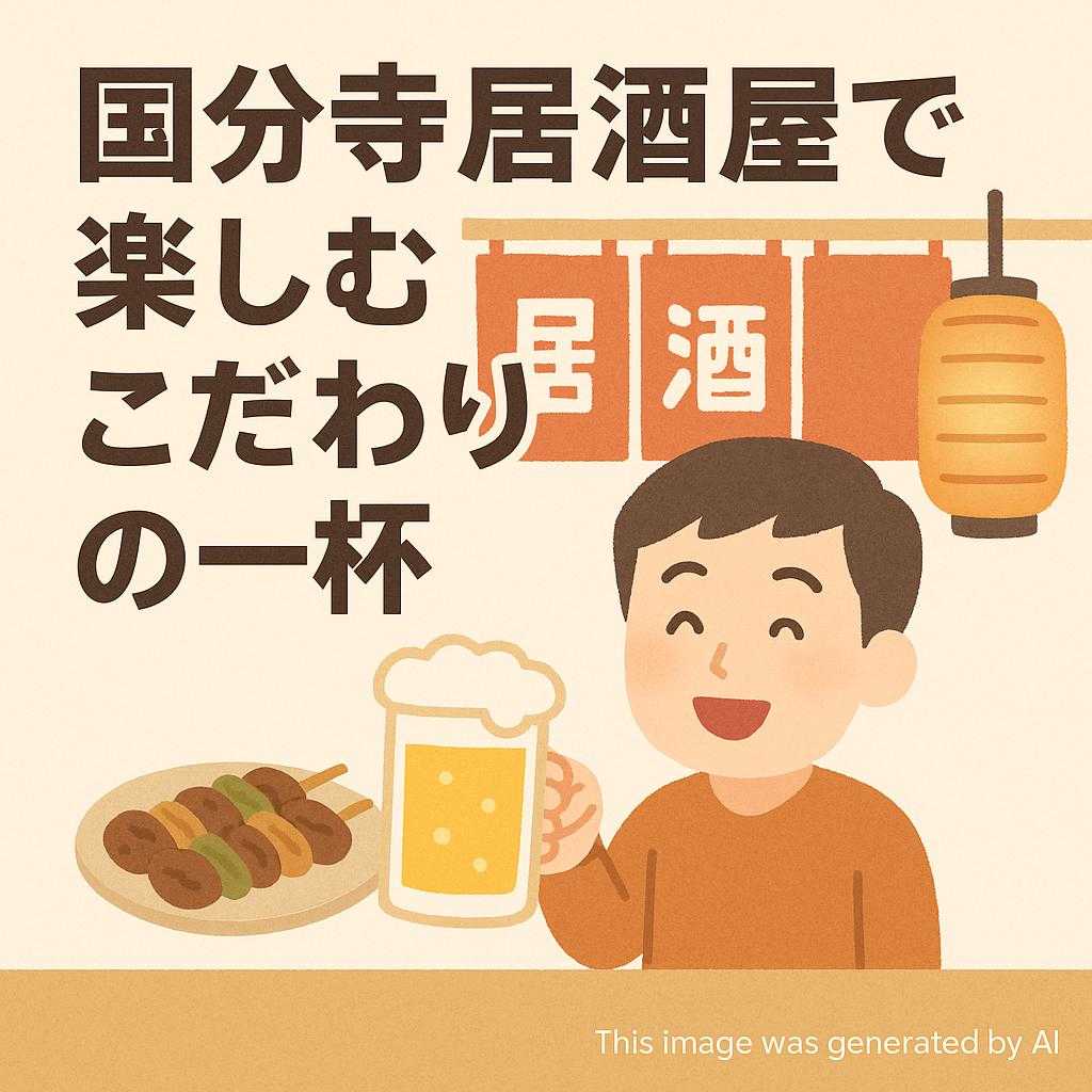 国分寺居酒屋で楽しむこだわりの一杯