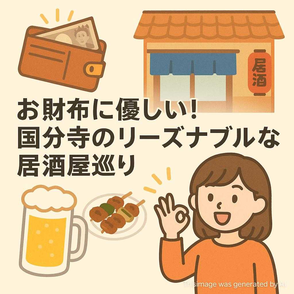 お財布に優しい!国分寺のリーズナブルな居酒屋巡り