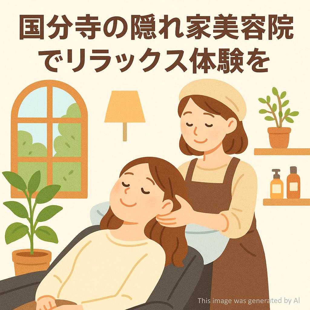 国分寺の隠れ家美容院でリラックス体験を