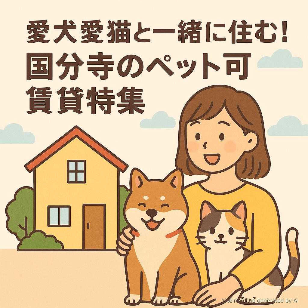 愛犬愛猫と一緒に住む!国分寺のペット可賃貸特集