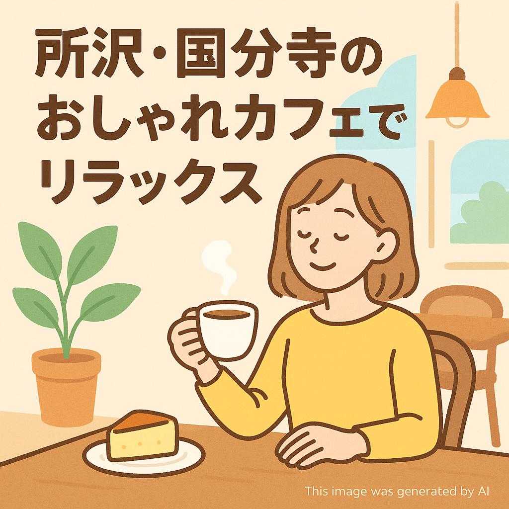 所沢・国分寺のおしゃれカフェでリラックス