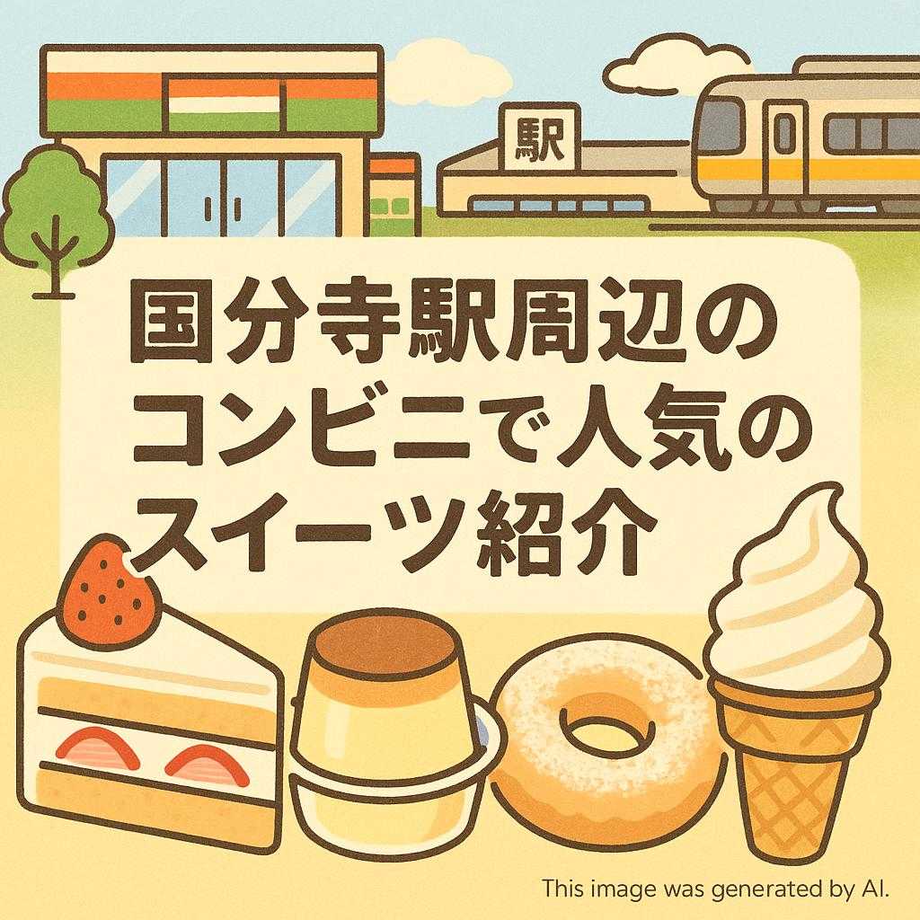 国分寺駅周辺のコンビニで人気のスイーツ紹介