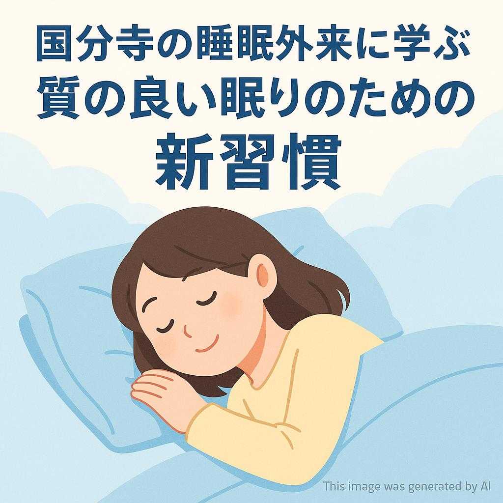 国分寺の睡眠外来に学ぶ 質の良い眠りのための新習慣
