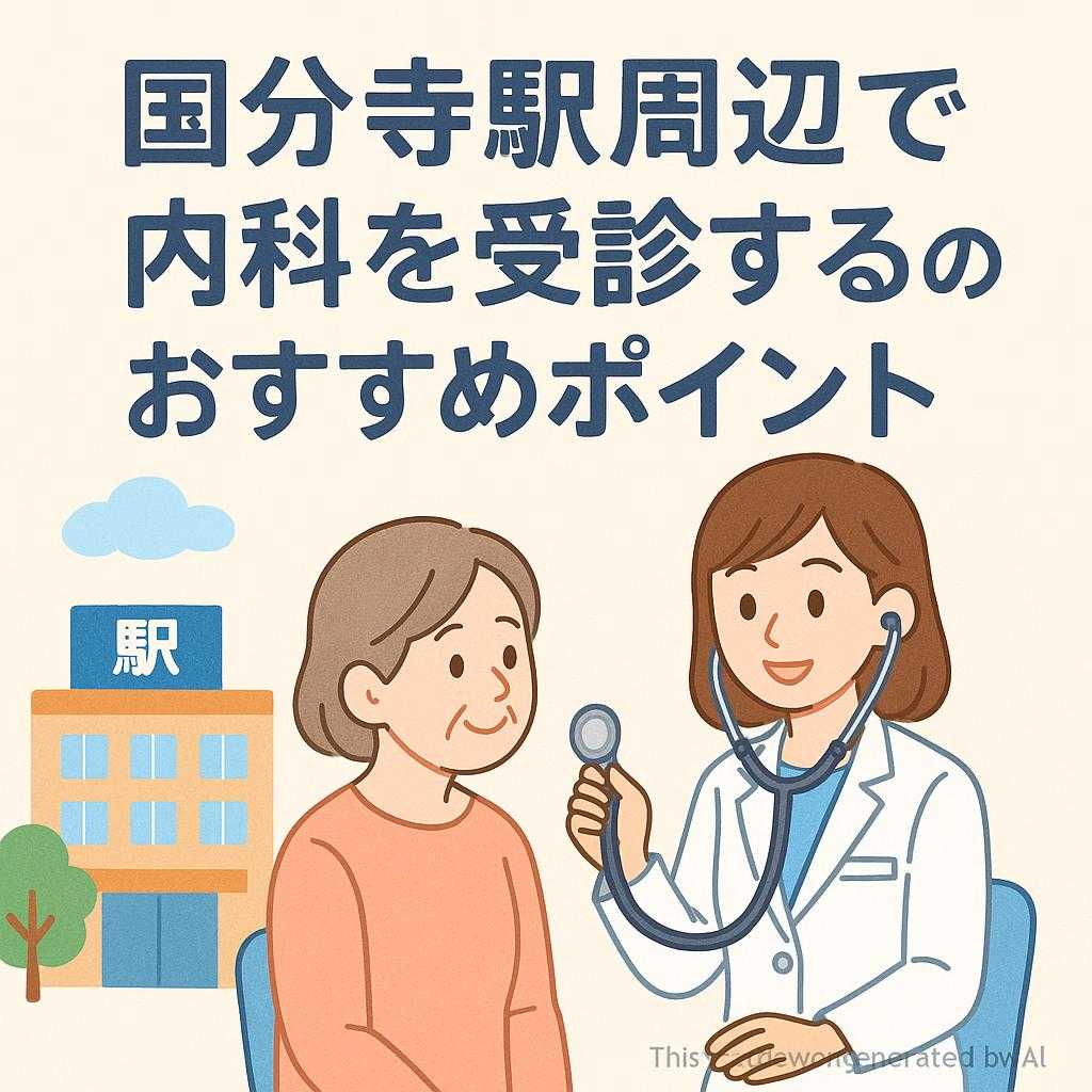 国分寺駅周辺で内科を受診する際のおすすめポイント