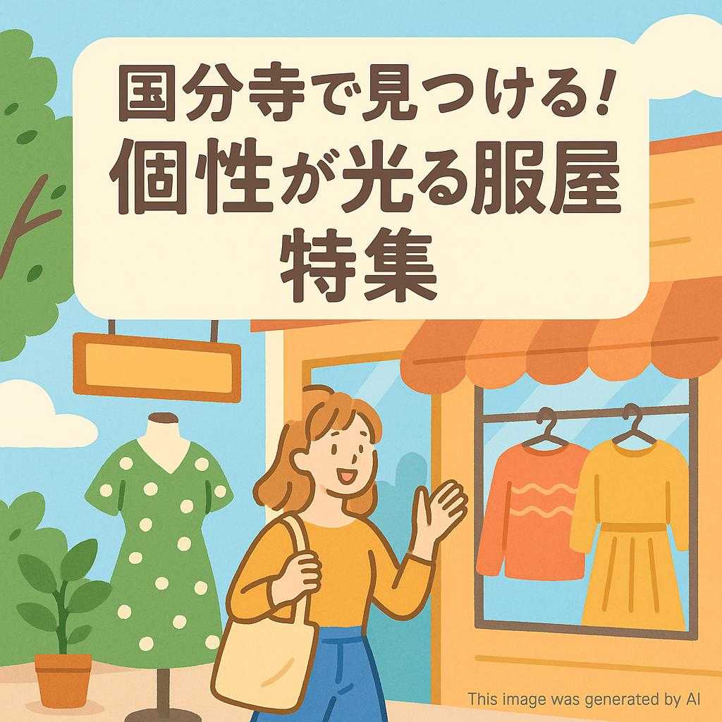 国分寺で見つける!個性が光る服屋特集