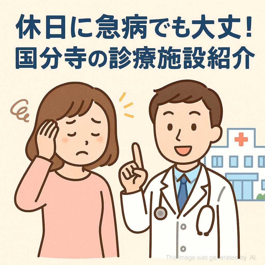 休日に急病でも大丈夫！国分寺の診療施設紹介