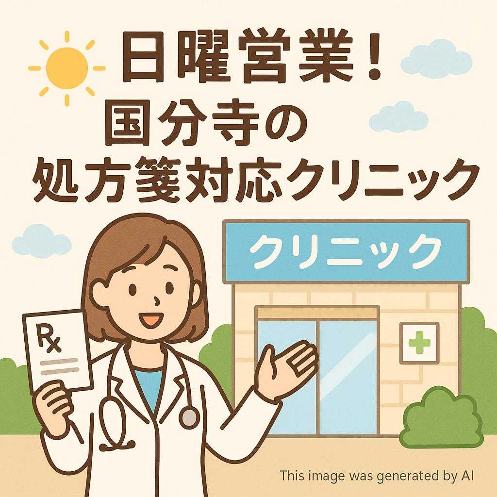 日曜営業！国分寺の処方箋対応クリニック