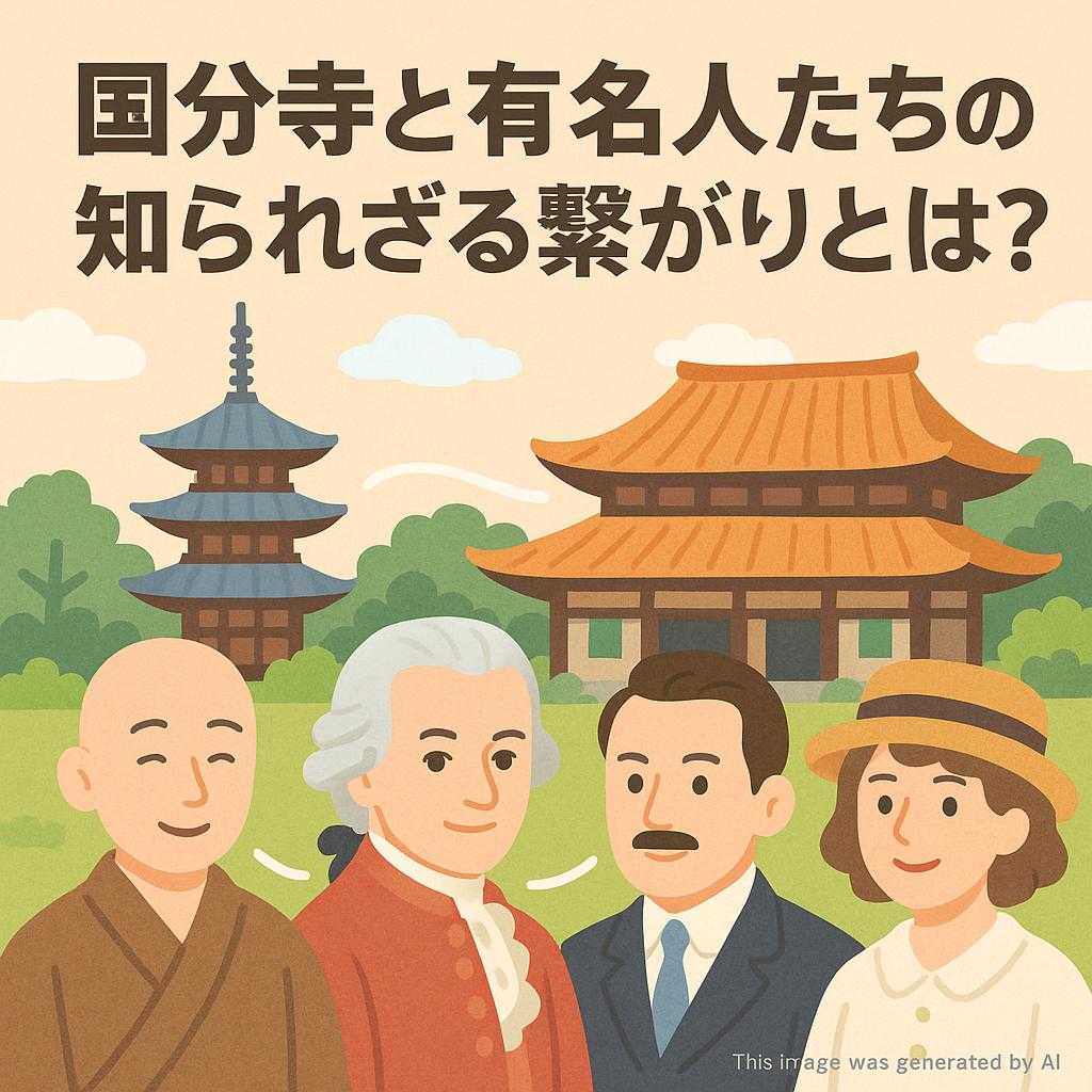 国分寺と有名人たちの知られざる繋がりとは?