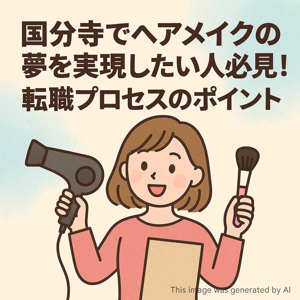 国分寺でヘアメイクの夢を実現したい人必見！転職プロセスのポイント