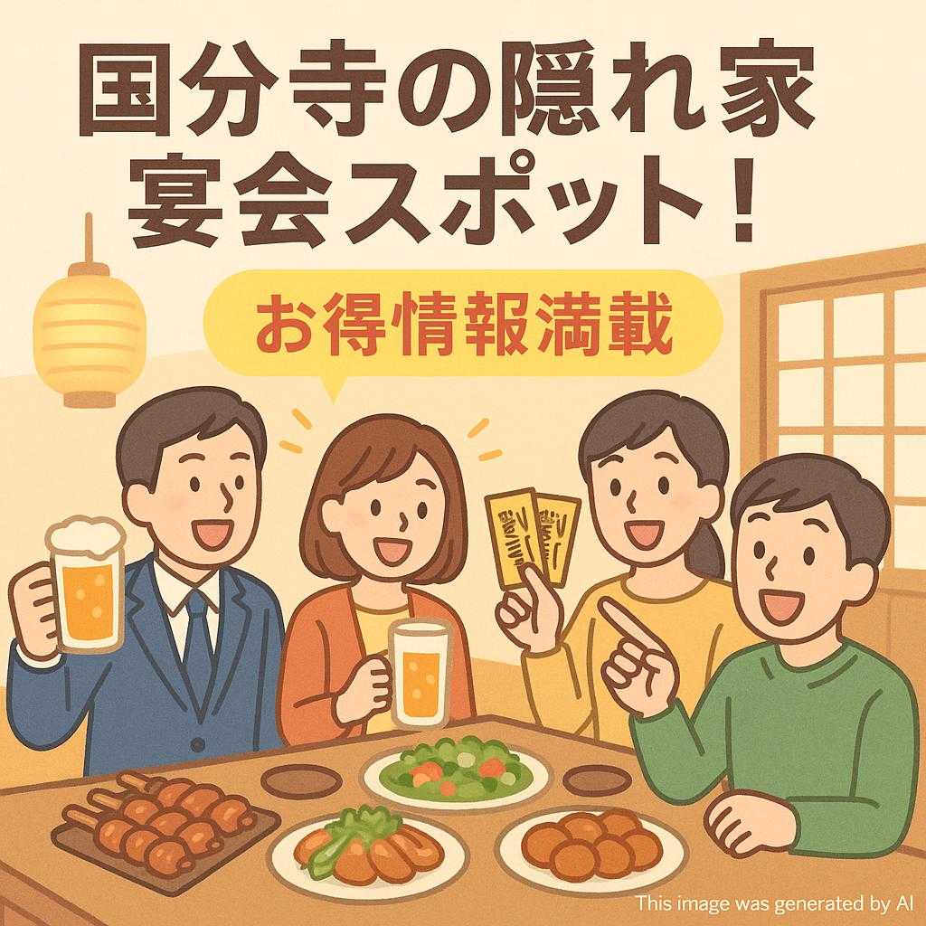 国分寺の隠れ家宴会スポット！お得情報満載